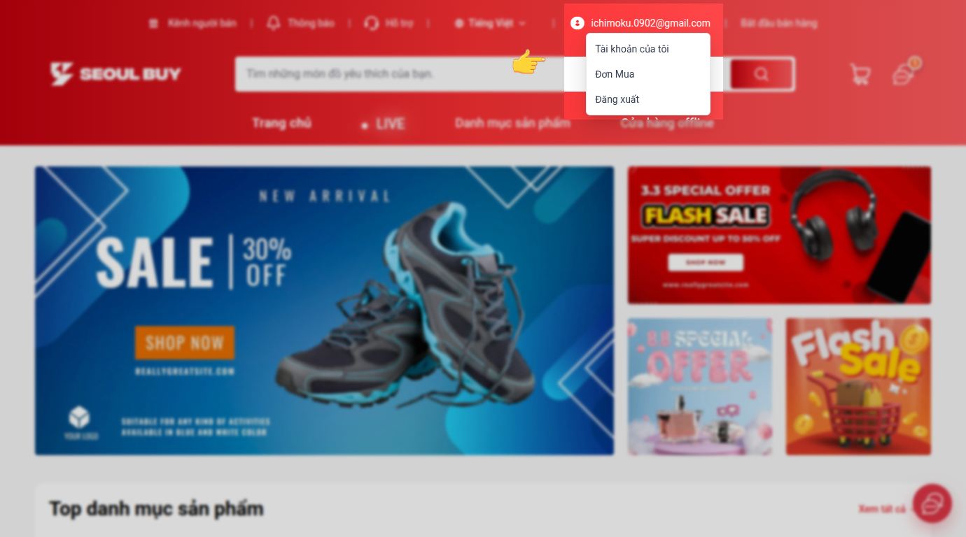User Menu