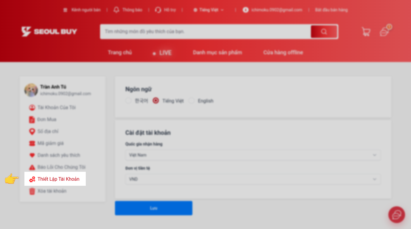Settings Menu
